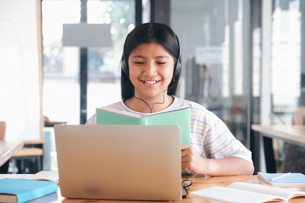 Young Girl Doing Online Classes 